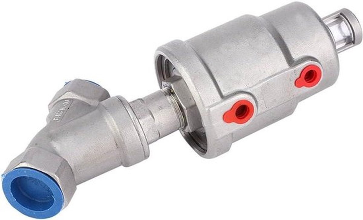 Roestvrij Staal Lucht Aangedreven Hoek Seat Valve voor Bier Drank (3/4" DN20) - Pneumatische Stoomklep met Lage Slijtage