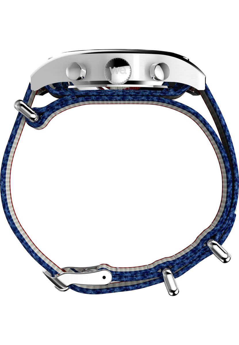 Timex Timex Weekender New England Chronograph Quartz Chronograaf Horloge Grijs Kast: 100% Roestvrij Staal | Armband 100% Recyclebaar Materiaal 40 mm TW2Y15700AJ, TW2Y15800AJ