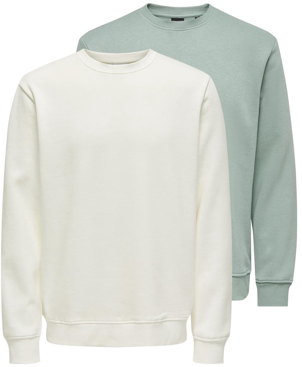Only & Sons Heren sweatshirt 2 pack Connor