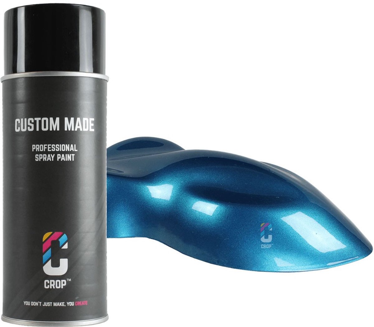 CROP Metallic lak in Spuitbus - Deep Sea Blue