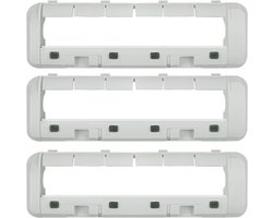 3x Hoofdborstelafdekking - Geschikt voor Mova P50 Pro Ultra - P50 Ultra - P10 Pro Ultra - P10 Ultra - V50 Ultra Complete - E40 Ultra - S20 Ultra - E30 Ultra & Dreame X40 Ultra - L40 Ultra - X30 Ultra - S30 Pro Ultra - Wit