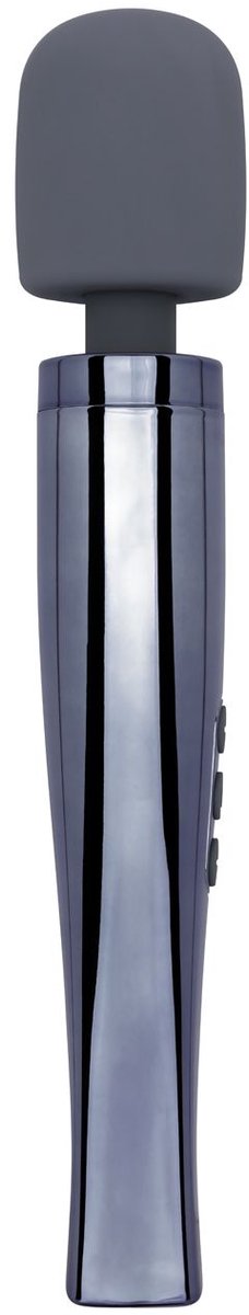 Dynamite Grey Wandvibrator - Clitoris Stimulator - Krachtig Massageapparaat - 13 Standen - 6 Snelheden - 7 Patronen - Flexibele Kop - Zacht Siliconen - Waterdicht IPX7 - Oplaadbaar - Seksspeeltje - Voor Vrouwen - Reisadapters - Grijs - MyMagicWand
