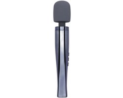 Dynamite Grey Wandvibrator - Clitoris Stimulator - Krachtig Massageapparaat - 13 Standen - 6 Snelheden - 7 Patronen - Flexibele Kop - Zacht Siliconen - Waterdicht IPX7 - Oplaadbaar - Seksspeeltje - Voor Vrouwen - Reisadapters - Grijs - MyMagicWand