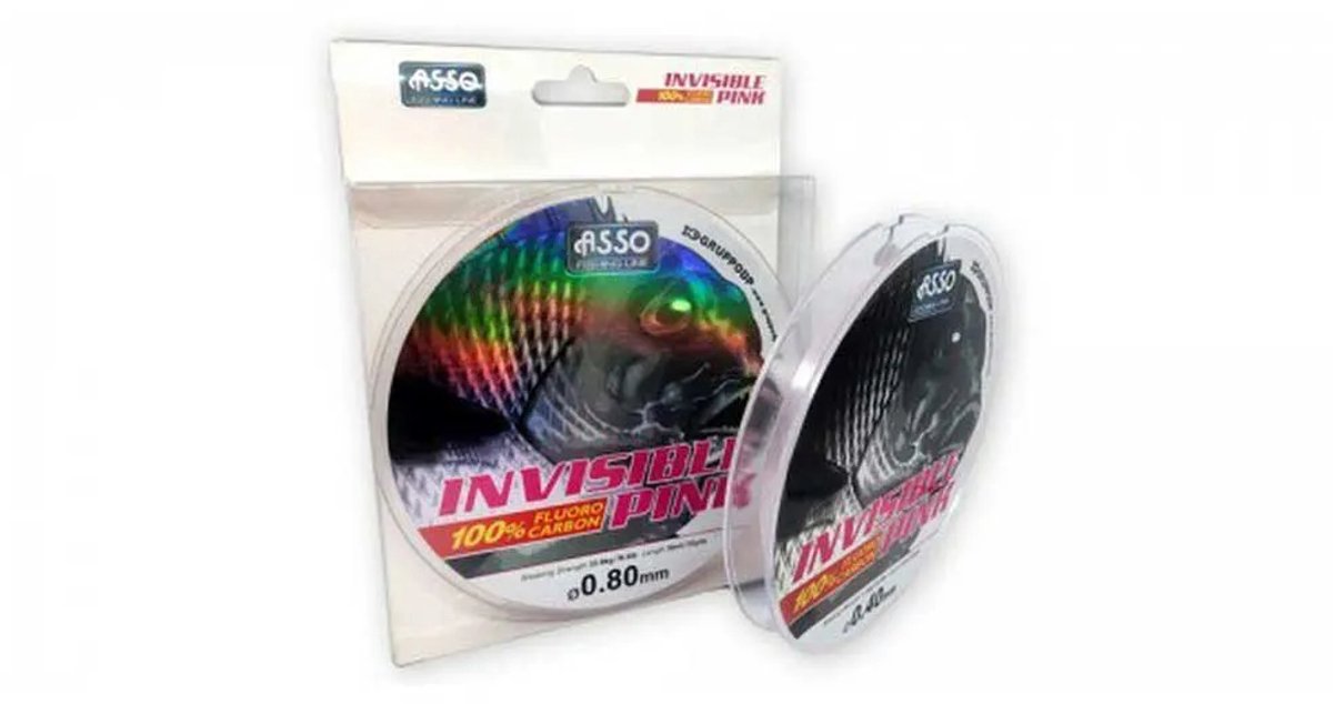 Asso Invisible 30 M Flurocarbon Transparant 0.450 mm