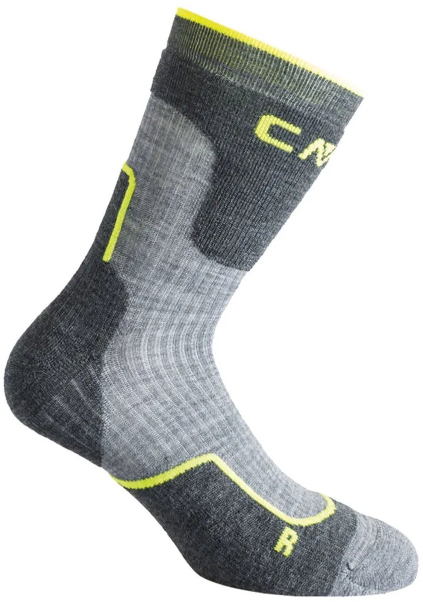 Cmp Trekking Wool Mid 3i49174 Sokken Kinderen Asphalt Melange