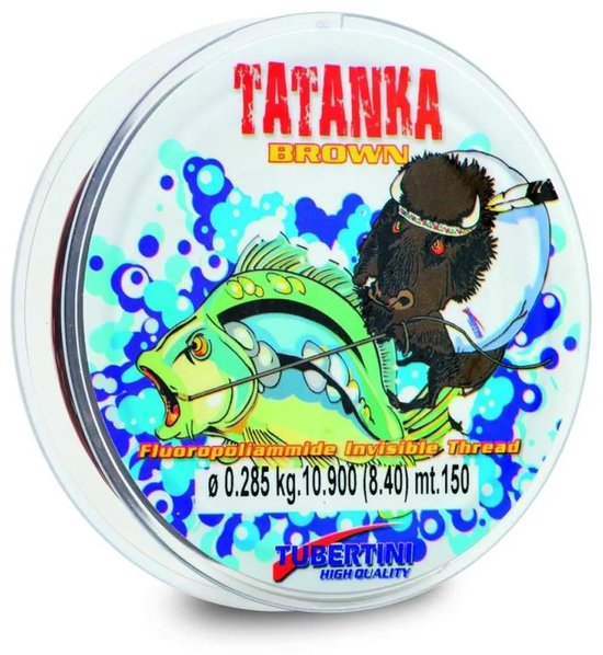 Tubertini Tatanka Flurocarbon 50 M Bruin 0.165 mm — afbeelding 2