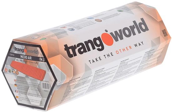 Trangoworld Micro Air Opblaasbaar Matras Rood 185 x 50 x 6 cm van Merkloos — afbeelding 3