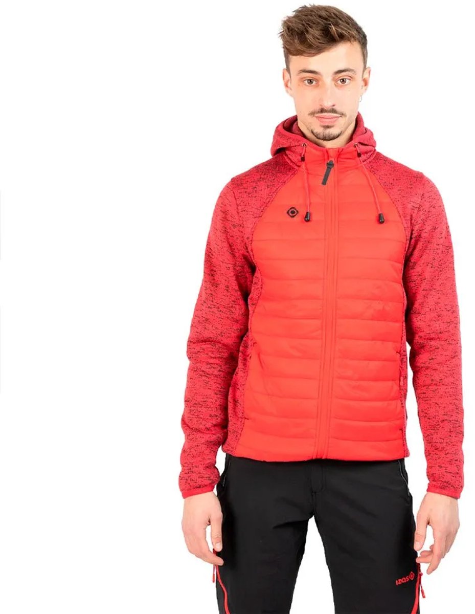 Izas Navasa Fleece Met Kap Man Zwart