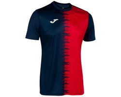 Joma City Ii T-shirt Met Korte Mouwen Rood,Blauw 2XL Man