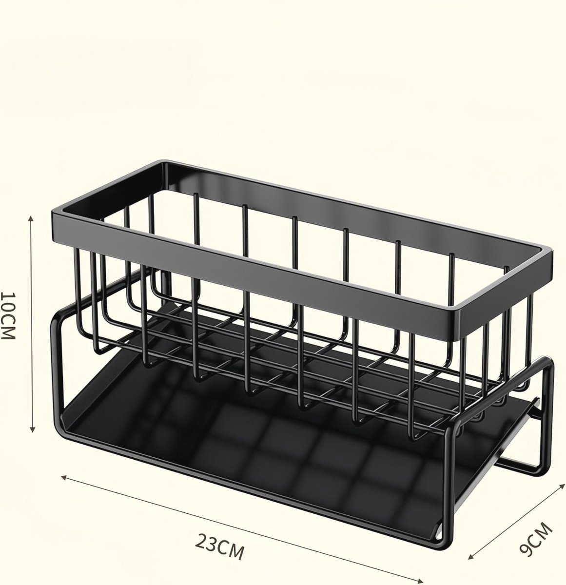Sponge Holder for Kitchen Sink - Stainless Steel Countertop Organizer