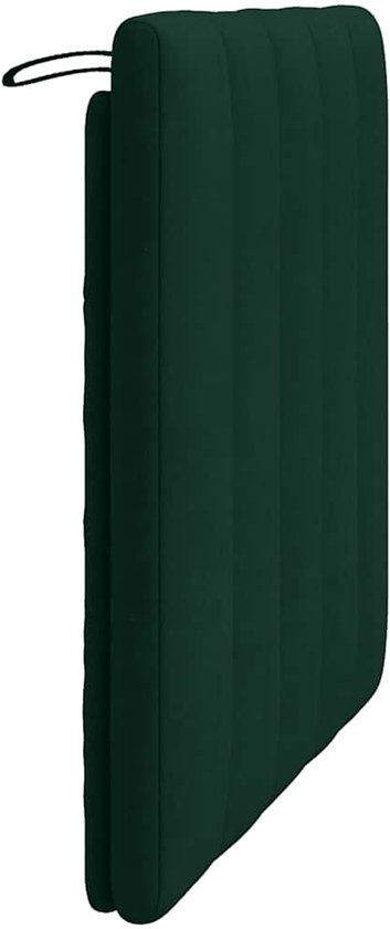 vidaXL-Coussin tête de lit-90 cm-velours-vert foncé