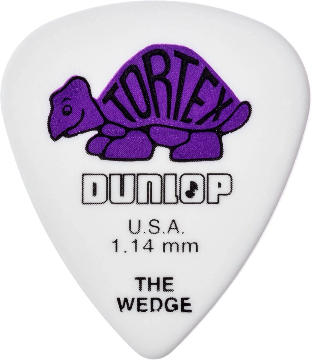 1,14 mm Paars Wedge Plectrums - 12 Stuks