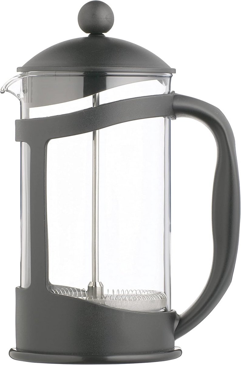 Cafetière Glas en Polypropyleen voor 8 Koppen in Luxe Geschenkdoos - Zwart