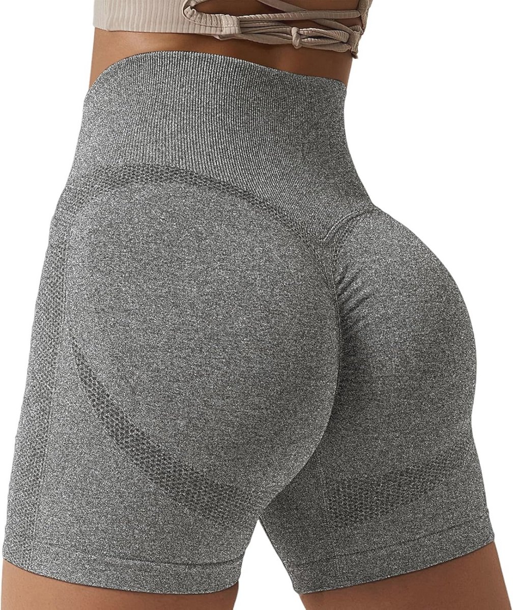 Dames Sportshorts met Hoge Taille en Push-Up Effect voor Yoga en Fitness
