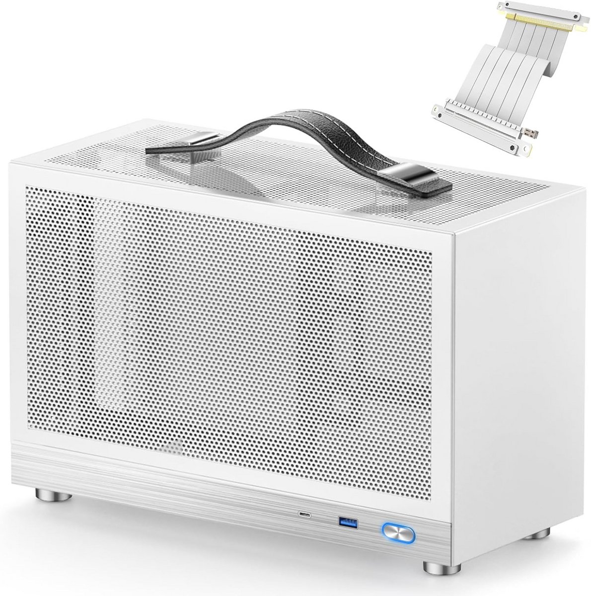 Mini-ITX Gaming Case met USB 3.0 en Type-C Poort - Compacte PC Behuizing met Kabelbeheer