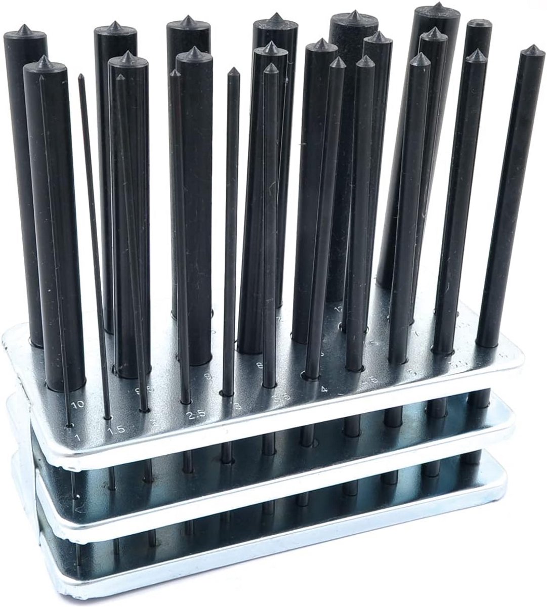 Metrische Transfer Punch Set 25 stuks 1-13 mm
