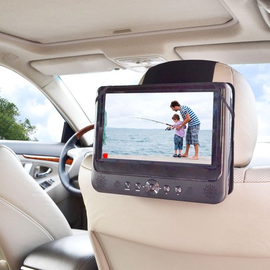 Hoofdsteunhouder voor 10 inch draagbare DVD-speler met draaibare monitor — afbeelding 3