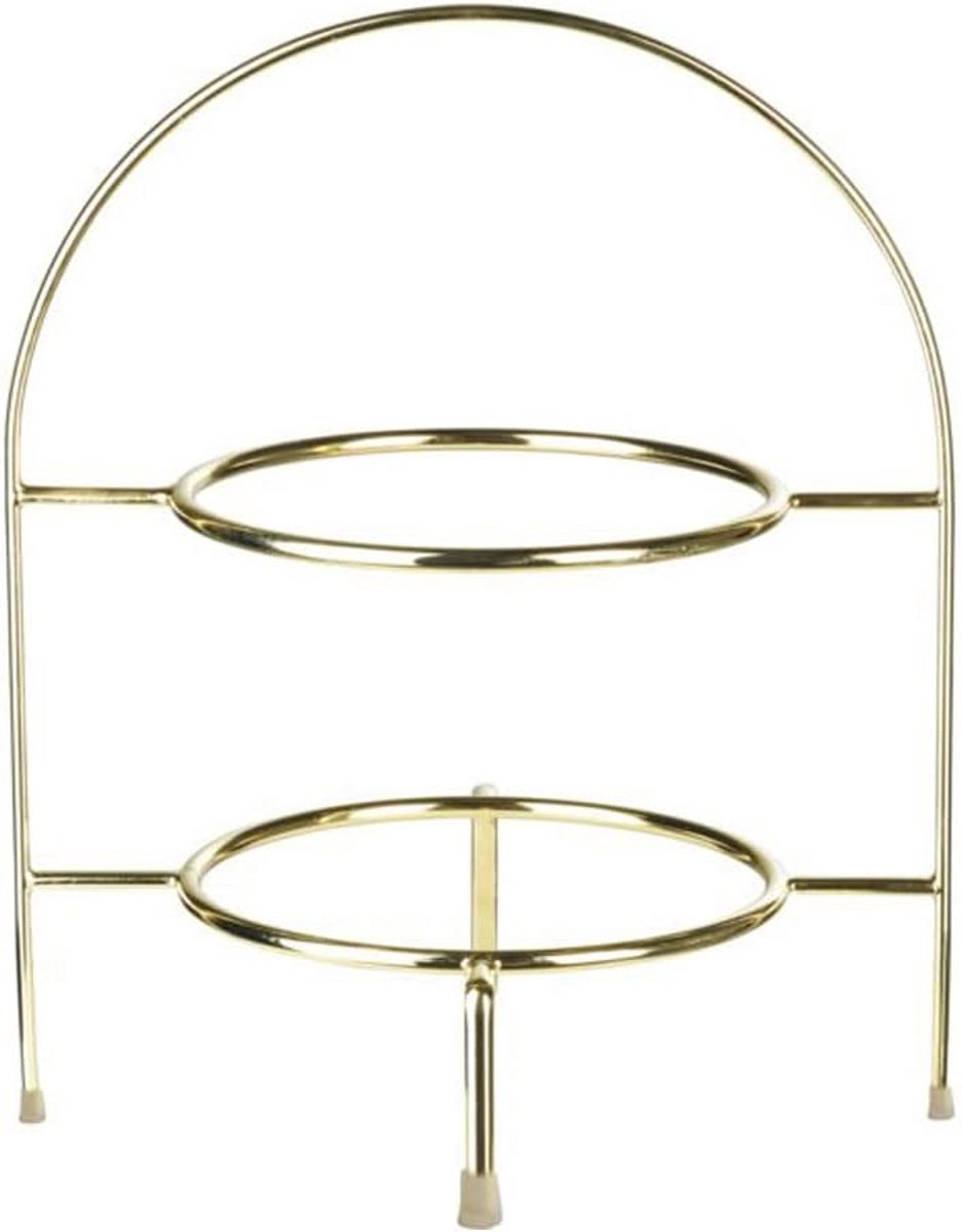 Elegante Etagère van Metaal - Gouden Kleur - 21 x 28 cm