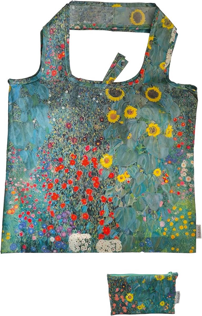Draagtas met Kunstmotieven van Gerecycled PET - Duurzame 2-in-1 Boodschappentas