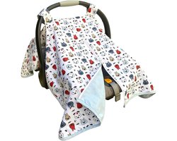 Autostoelhoes voor Pasgeboren Baby - Ademend Katoen, Geschikt voor Autostoel en Kinderwagen