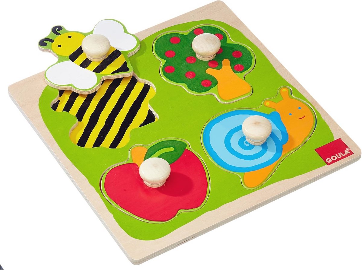 Houten puzzel voor peuters - Tuin Puzzel vanaf 1 jaar