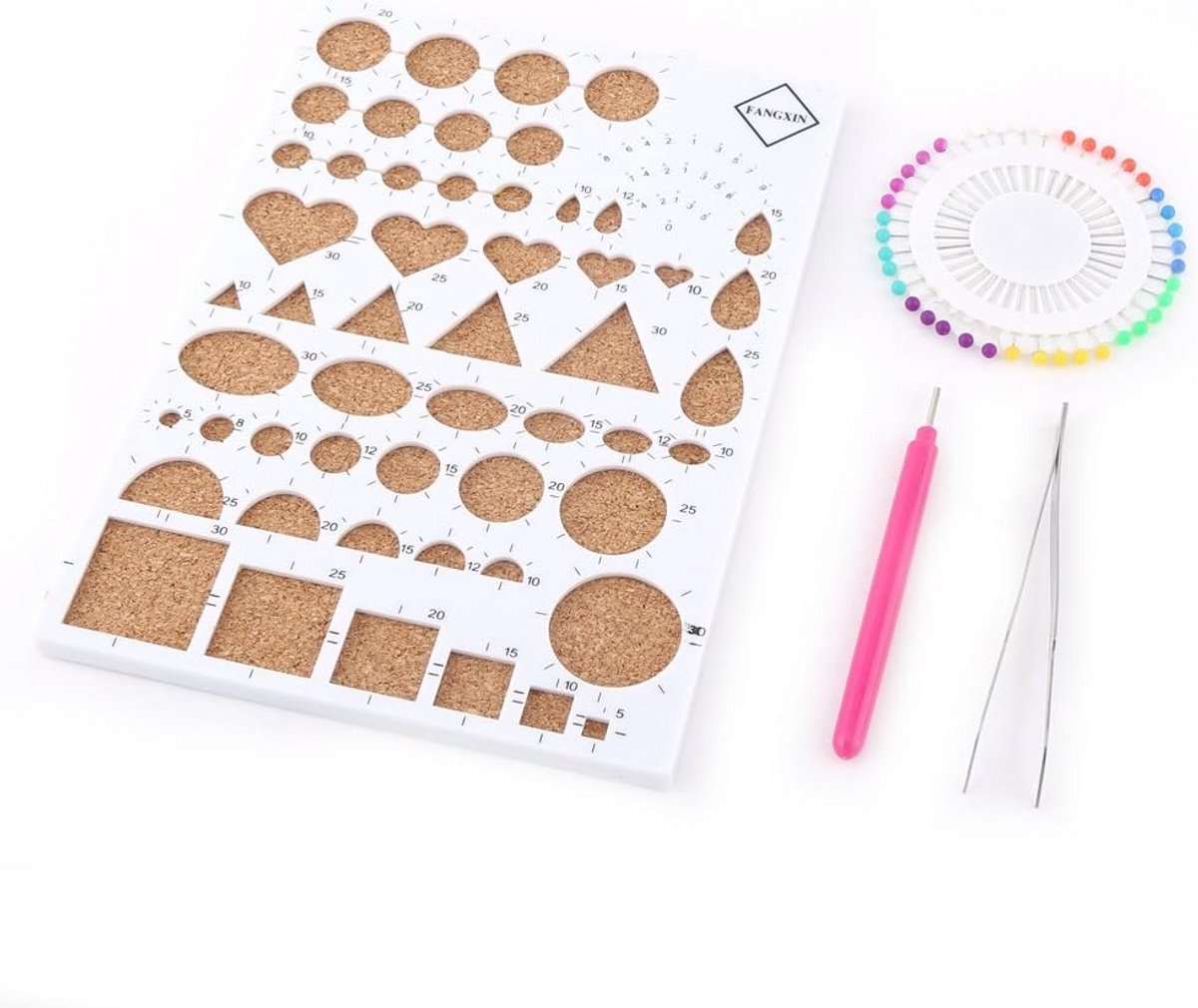 DIY Quilling Gereedschap Set met Cork Sjabloon en Tweezers