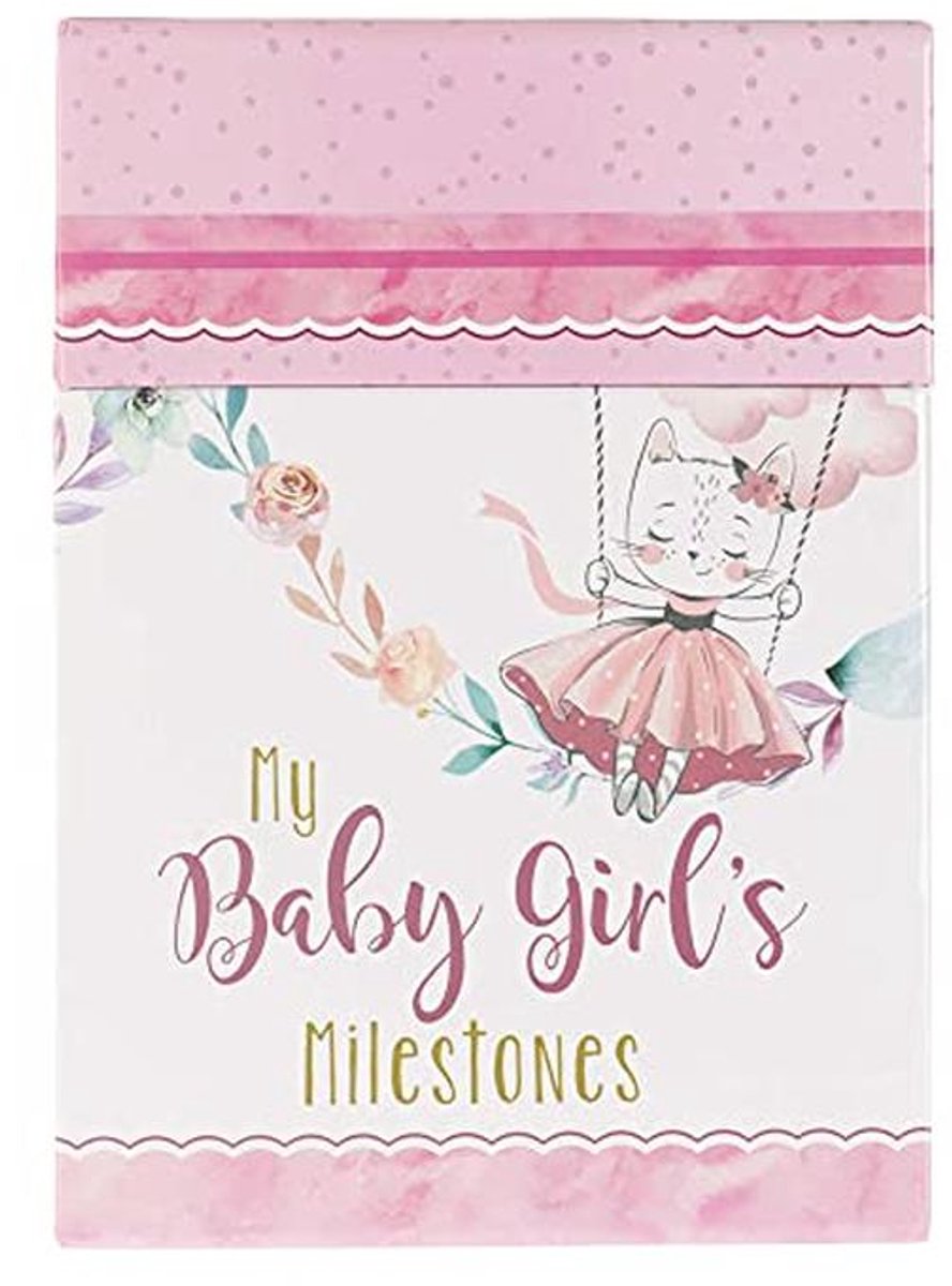 Mijlpalen Kaarten voor Meisjes - Keepsake Cards voor Baby's Eerste Jaren