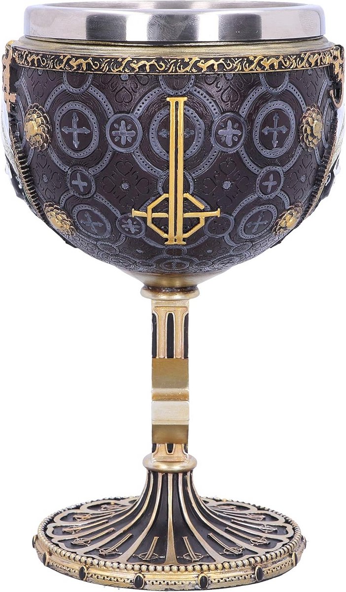 Gelicentieerde Ghost Meliora Gold Goblet - Hars met Roestvrij Staal
