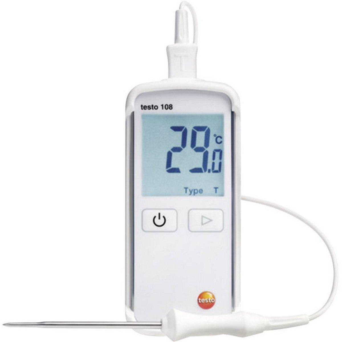 Waterdichte temperatuurmeter met thermokoppelsensor type T en K