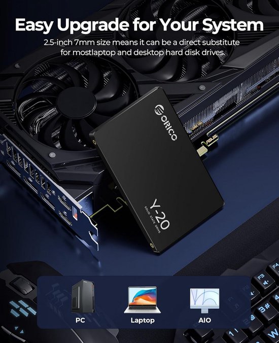 Interne Solid-State Drive - Opslag Schijf - Snellere Prestaties - 3D NAND Technologie - 128 GB - Zwart — afbeelding 3