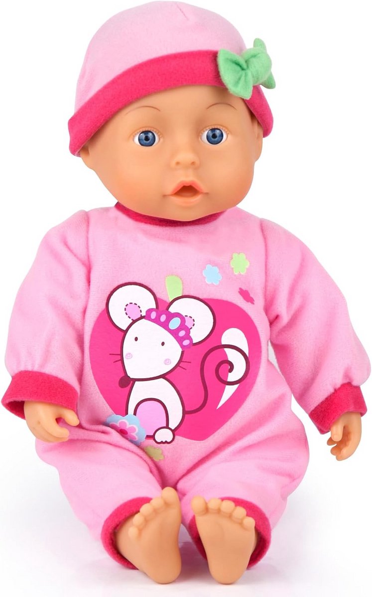 Leuke Baby Pop 28 cm met Zachte Buik en 24 Baby Geluidjes