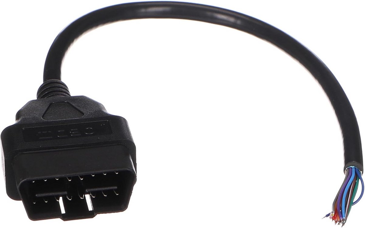 OBD-II 16-pins Verlengkabel Man-Vrouw 30 cm voor Autodiagnose