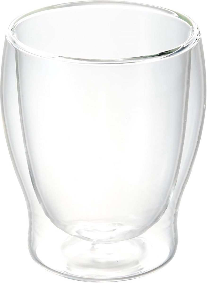 Dubbelwandig Borosilicaatglas zonder Handvat 350 ml - Set van 2