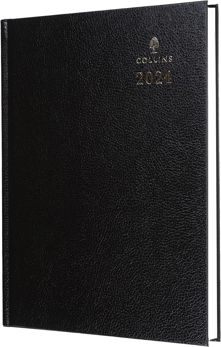 A4 Week Planner Dagboek 2024 - Zakelijke Organiser met FSC Papier - Wekelijks - Zwart