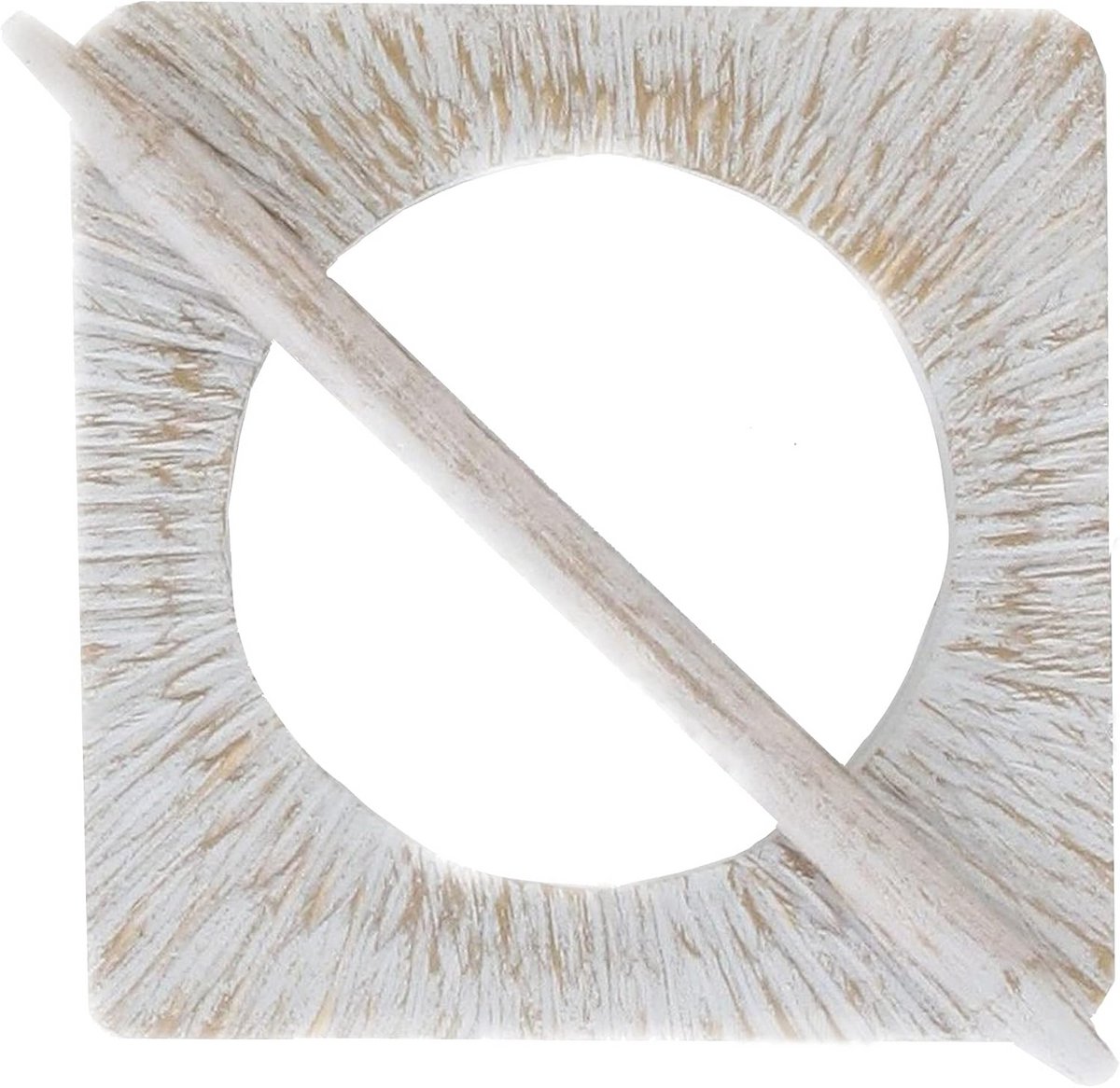 Decoratieve Gordijnhouder MDF in Wit en Goud