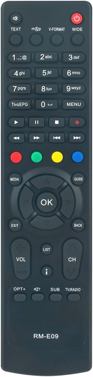 Vervangende Afstandsbediening voor Humax HD-5400S en HD-5600S