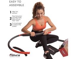Gewogen Hoelahoep voor Volwassenen - 1,5 kg en 109 cm Diameter - Ideaal voor Afvallen en Fitness