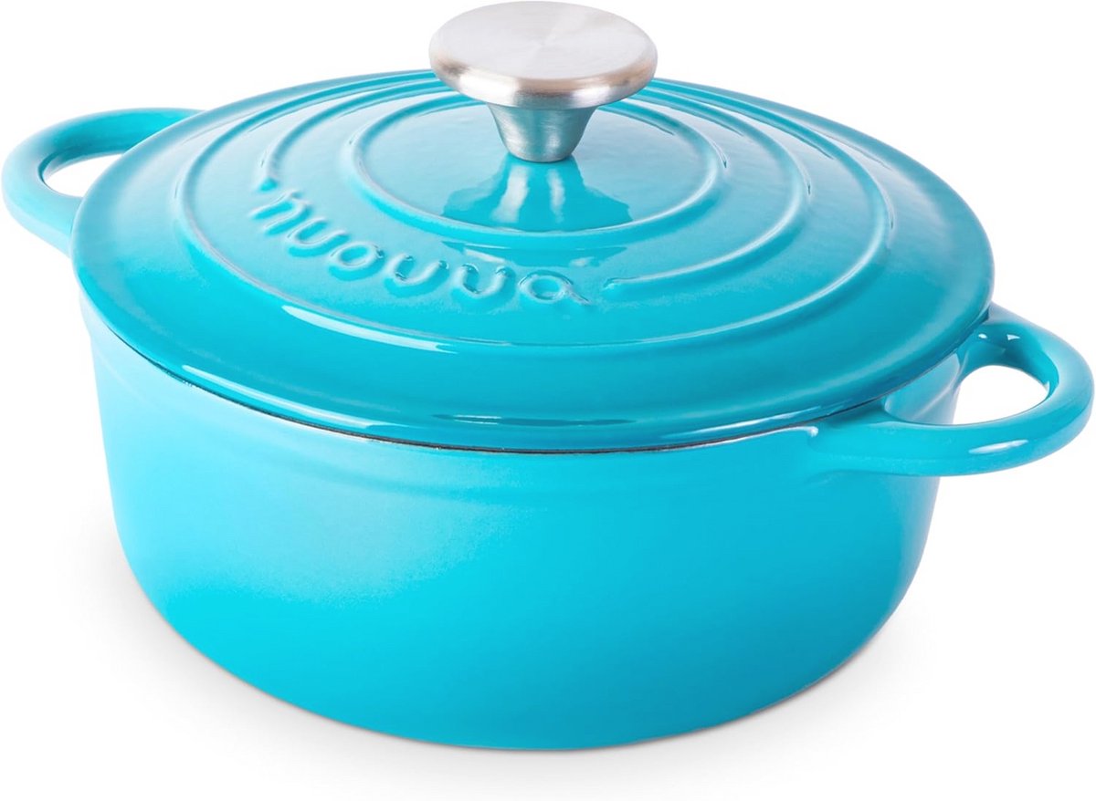 Gietijzeren Kookpot Met Deksel - 6L - Anti-aanbak, Ovenbestendig