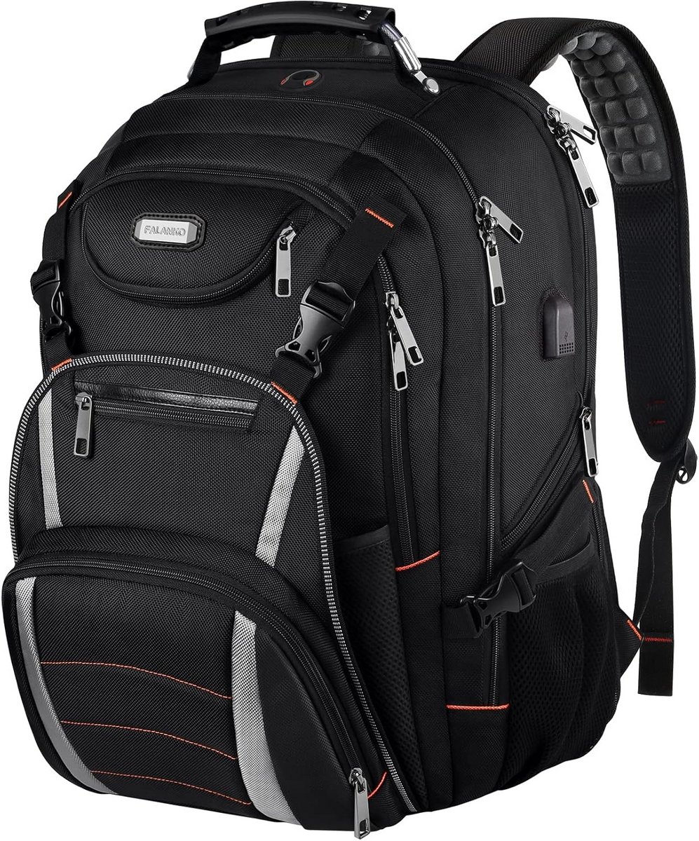 Grote Laptop Rugzak tot 18,4 Inch met RFID Bescherming en USB-Oplaadpoort