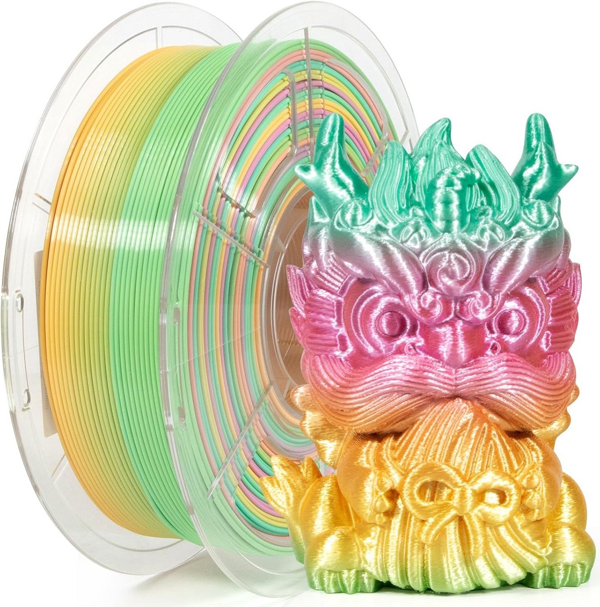 Rainbow Silk PLA Filament 1.75mm - 1kg voor 3D Printer
