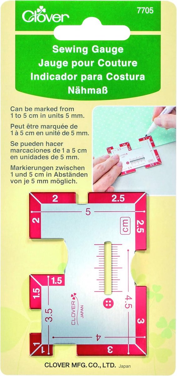 Naaimaat van metaal in verschillende kleuren - Één maat