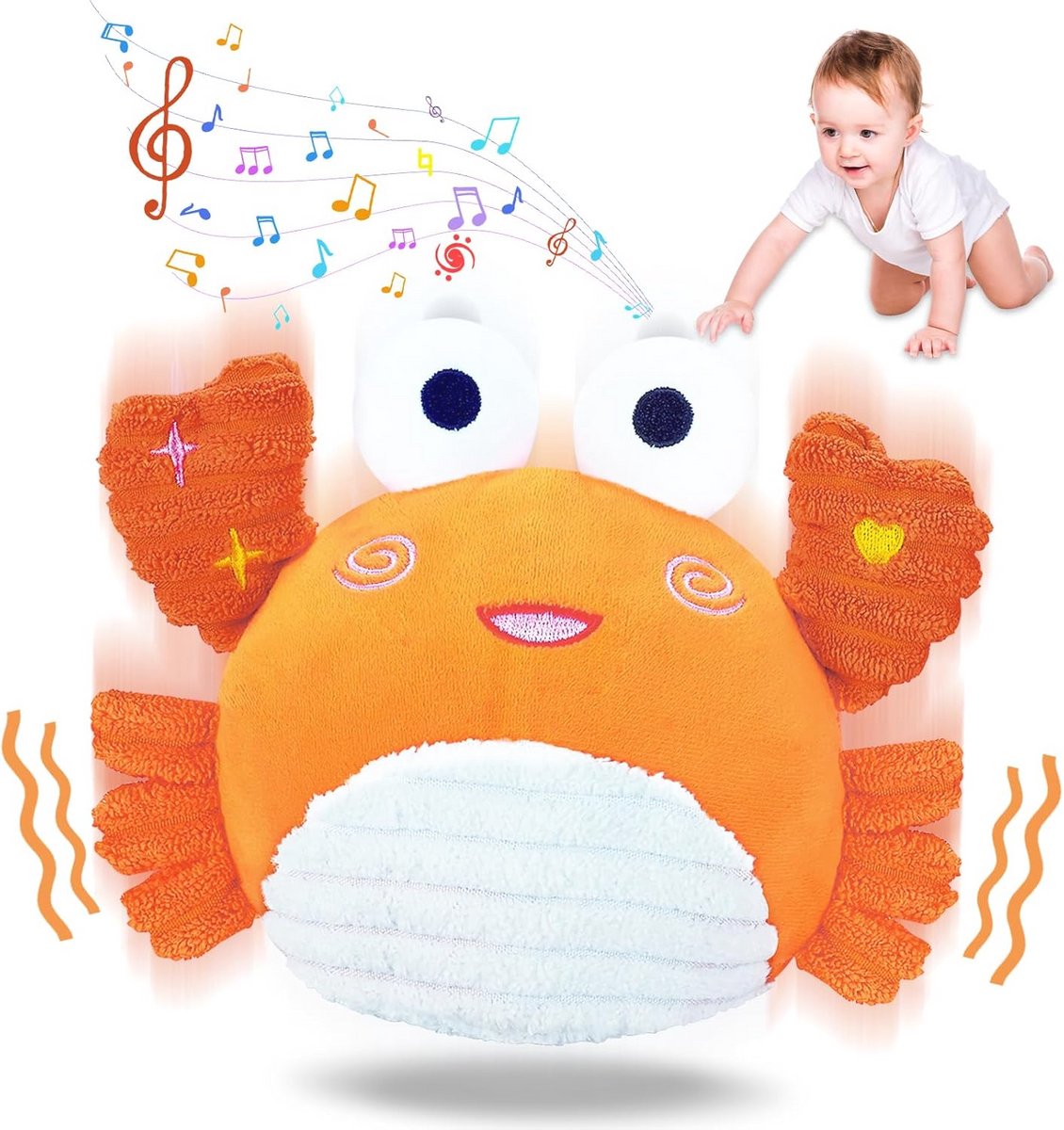 Krab Babyspeelgoed - Muzikaal Kruipspeelgoed voor Baby's