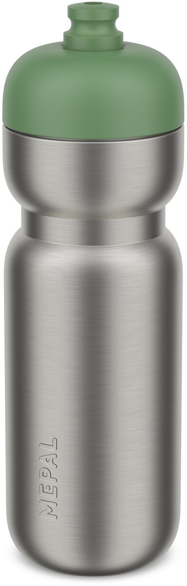 Mepal RVS bidon pull Sport - 800 ml - Pak. open en drink - Lichtgewicht RVS - Vaatwasmachinebestendig - Drinkflessen - Moss green