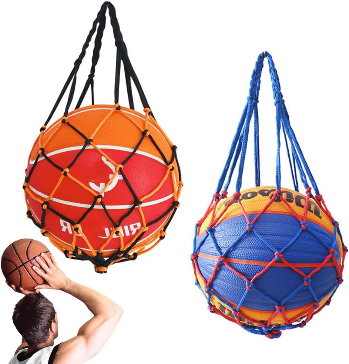 Netzakken voor Sportballen - Waterdichte Opbergtas voor Voetbal, Basketbal en Volleybal