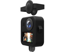 Siliconen beschermhoes Geschikt voor GoPro Max camera, siliconen hoesje voor GoPro Max, beschermhoes Geschikt voor panoramische lensaccessoire (GoPro Max, zwart) GP493