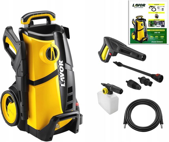 VONROC Hogedrukreiniger V22-2 2200W – 170 bar – 450 l/h – Incl. 8m slang, terrasreiniger, reinigingstank en meer