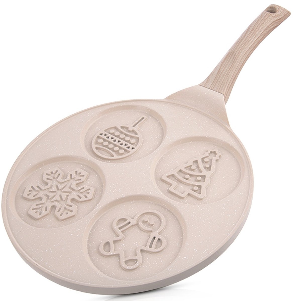 Eierpan Graniet 4 Gaten 26 cm - Omeletpan - Egg Koekenpan - Pannenkoekenpan - Pancake