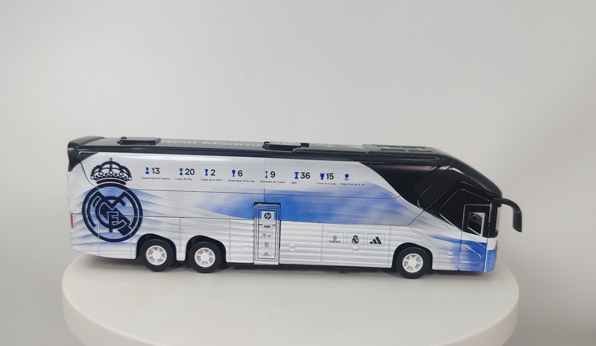 van der Meulen speelgoed Real Madrid CF bus schaalmodel 1:50 multicolor.