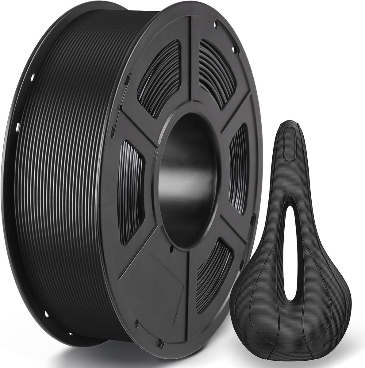 Weer- en Hittebestendig 3D Printer Filament 1.75mm voor Buiten - Dimensietolerantie +/- 0.02mm, 1KG Spoel, Zwart