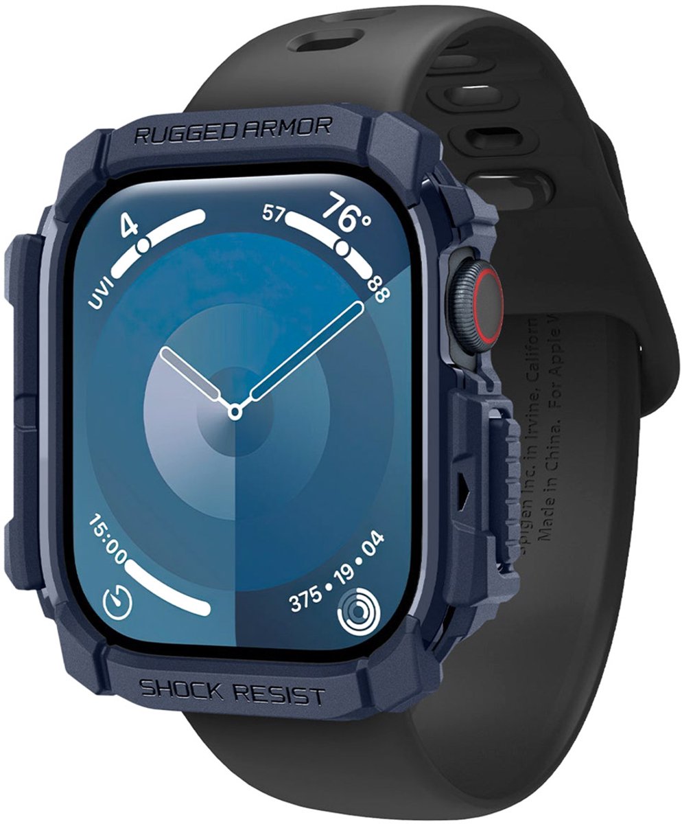Spigen Rugged Armor Apple Watch 10 (46 Mm) Marineblauw